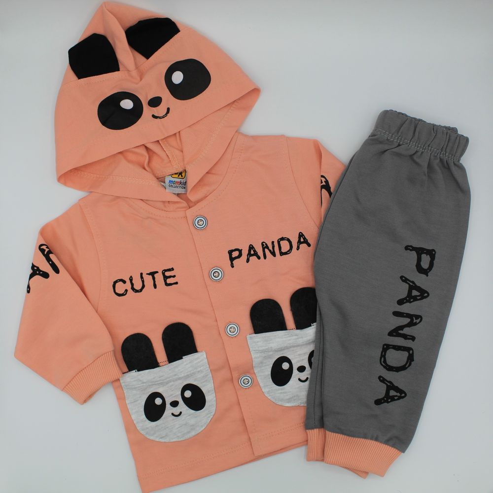 Panda Hoodie Style Full Sleeve Shirt with Pant
