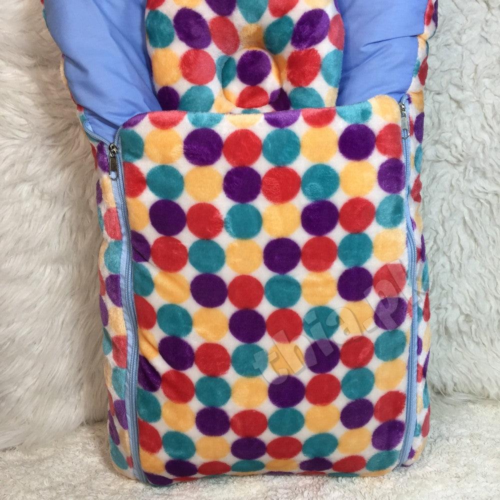 Winter Stuff Baby Super Soft Velvet Stuff Sleeping Bag Zipper with Pillow Warm Infant Sleeping Bag