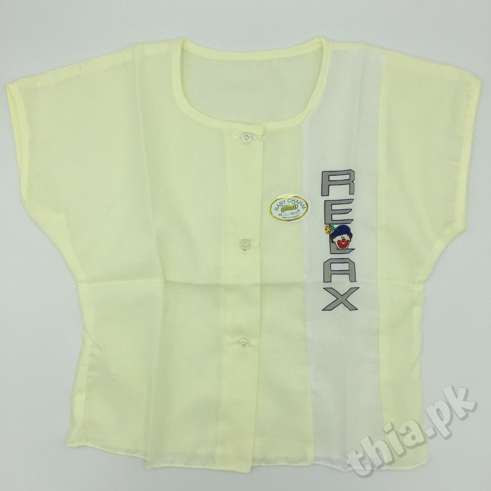 Imported Thailand Baby Relax Clown Cotton Stuff Jabla Shirt for 0-6 Months