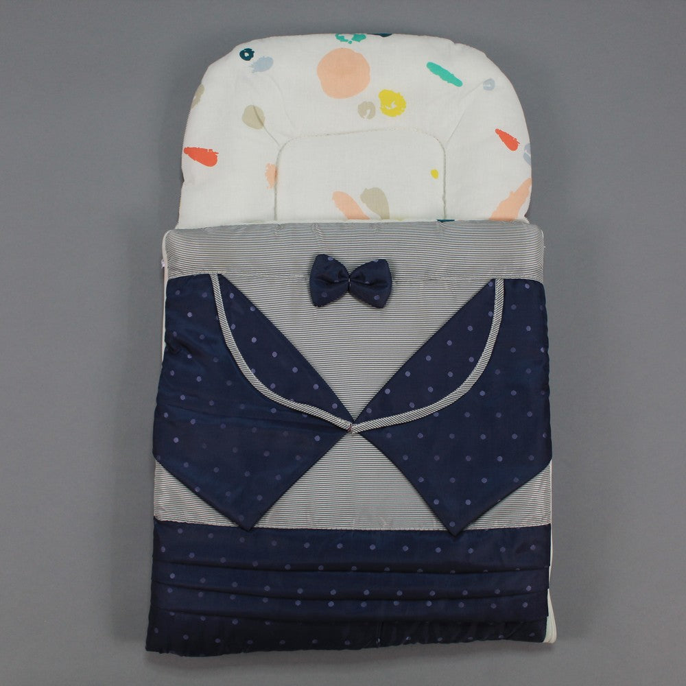 Newborn Fancy Bow Coat Style Carry Nest - Sleeping Bag