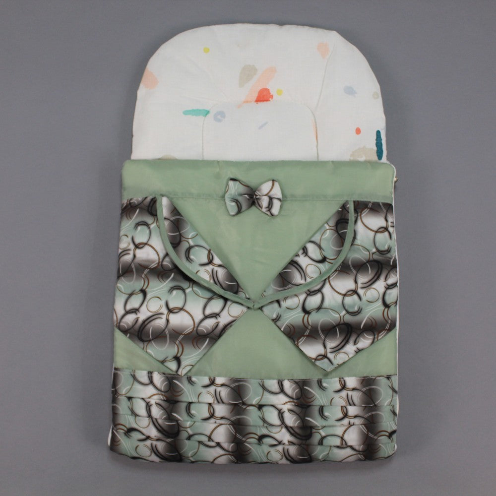 Newborn Fancy Bow Coat Style Carry Nest - Sleeping Bag