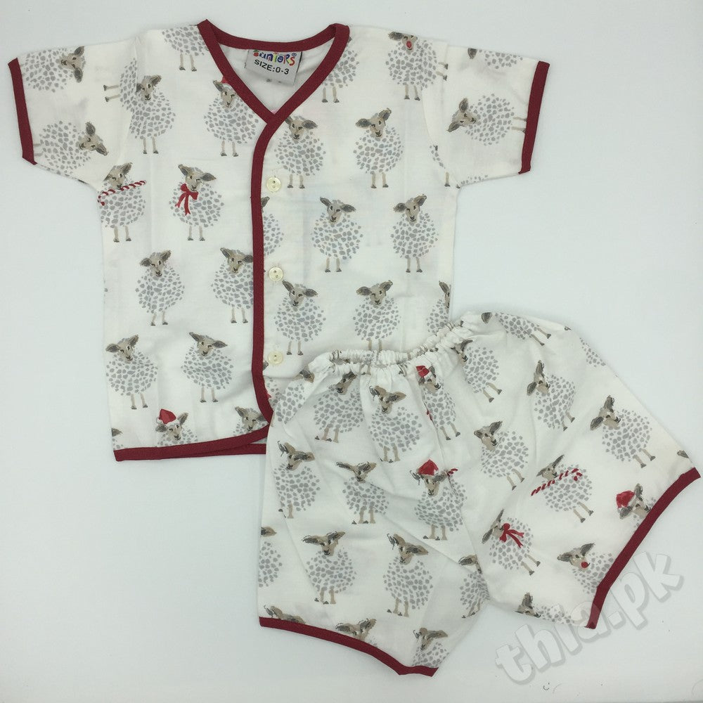 Printed Jhabla Summer 100% Cotton Clothes for 0-6 months