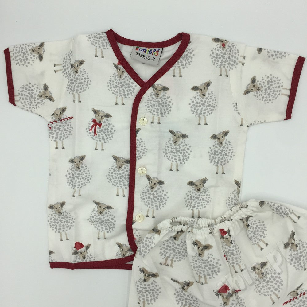 Printed Jhabla Summer 100% Cotton Clothes for 0-6 months