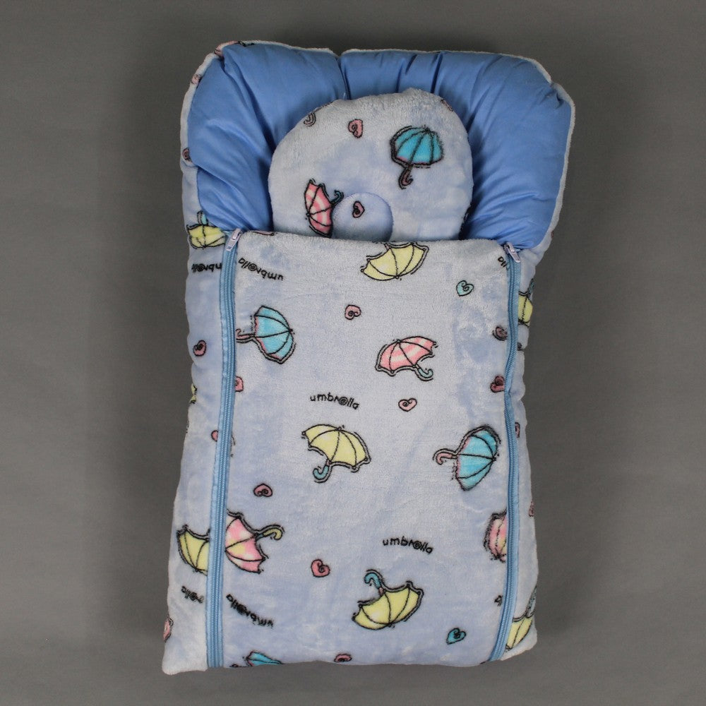 Winter Fleece Stuff Newborn Baby Warm Super Soft Carry Nest with Headshaper Pillow