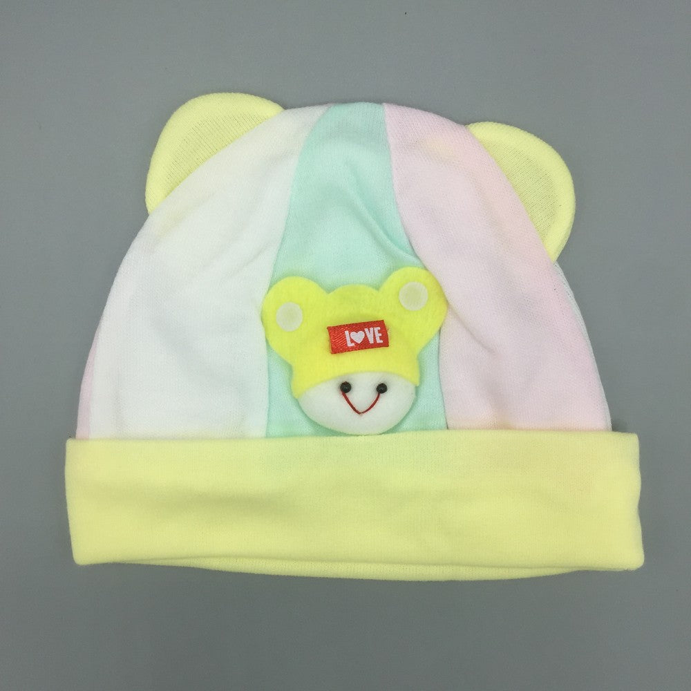 Newborn Cute Cartoon Super Soft Baby Cap for 0-6 Months