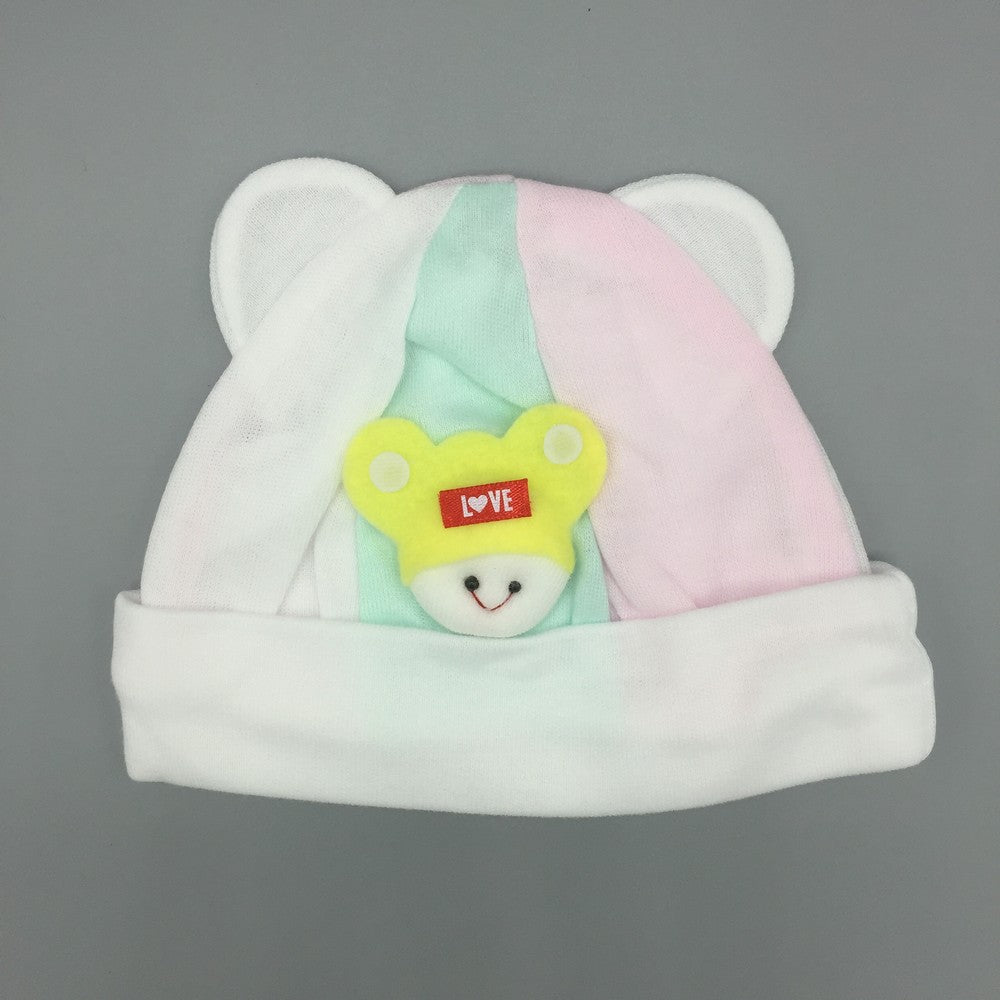 Newborn Cute Cartoon Super Soft Baby Cap for 0-6 Months