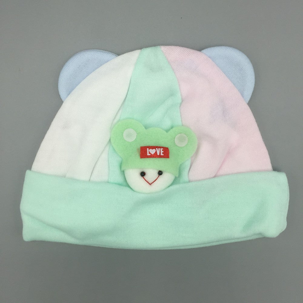 Newborn Cute Cartoon Super Soft Baby Cap for 0-6 Months