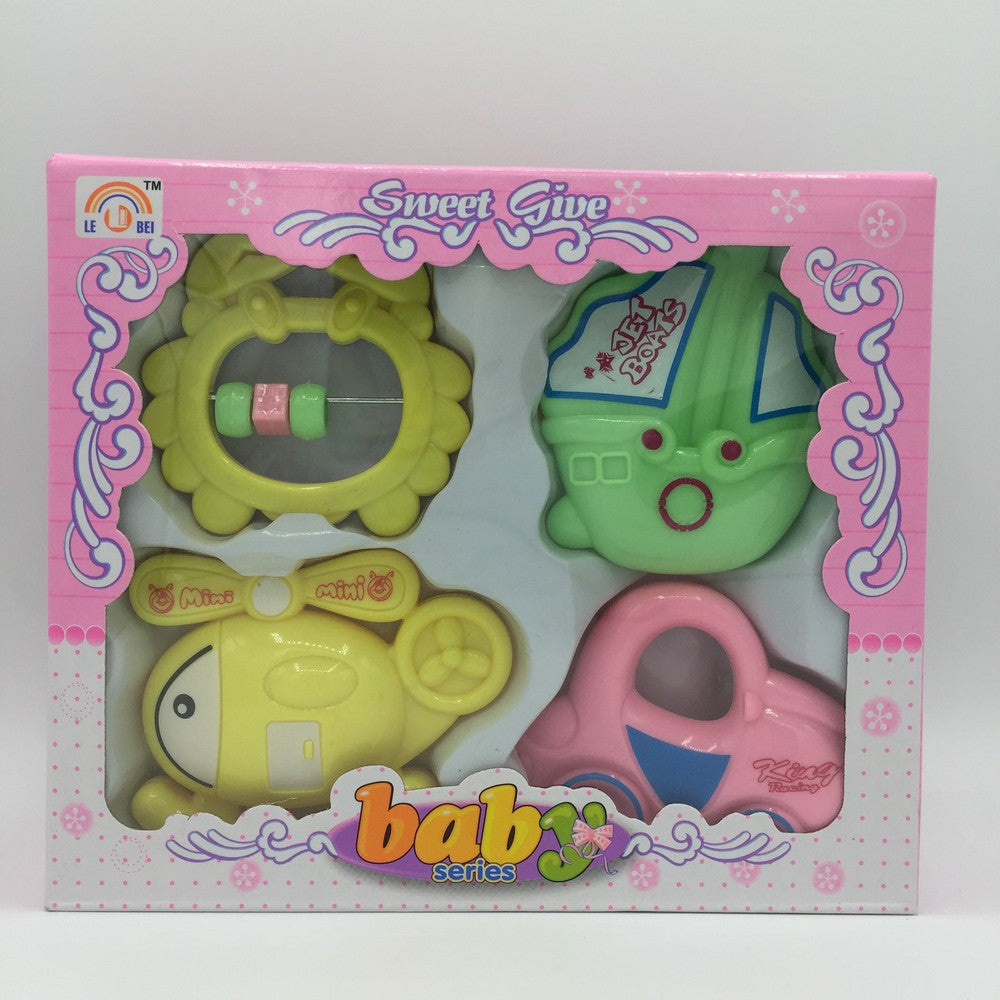 Baby Toys Gift Pack of 4 Colorful Rattle Play Set