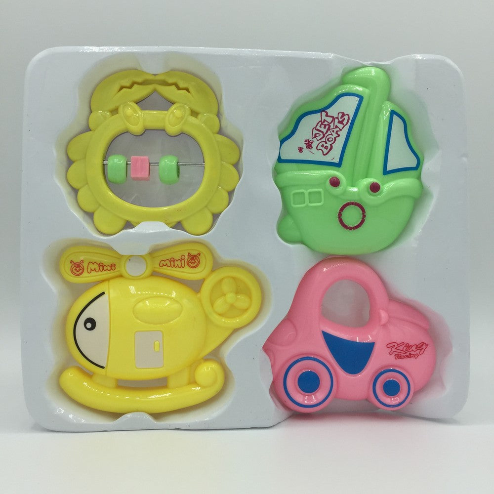 Baby Toys Gift Pack of 4 Colorful Rattle Play Set