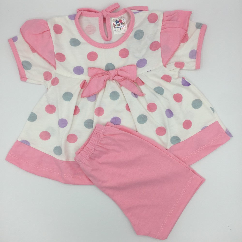 Baby Summer Bow Frock Dress for 6-12 Months