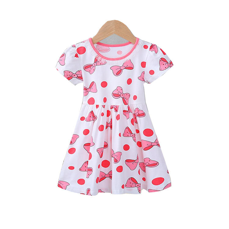 Imported Girls Summer Half Sleeves Super Soft Cotton Frock for 1-4 Years