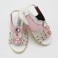 Baby Girl New Fancy Pink White Strips Sandle for 3-15 Months