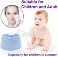 Plastic Baby Care Baby Puff Box Holder Container Talcum Powder Case with Fluff Puff