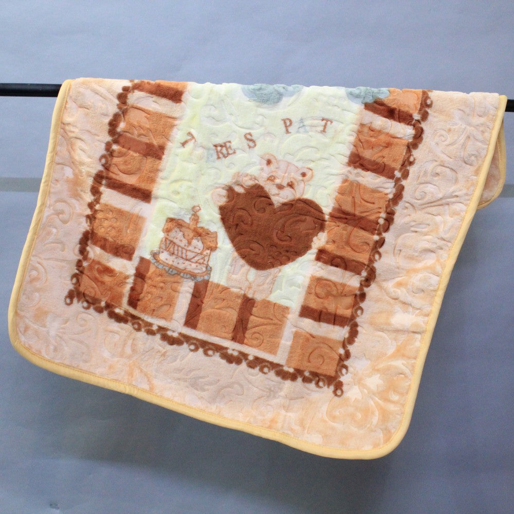 Super Soft Newborn Baby Embossed Blanket Infant Cot Blanket for 0-3 Years