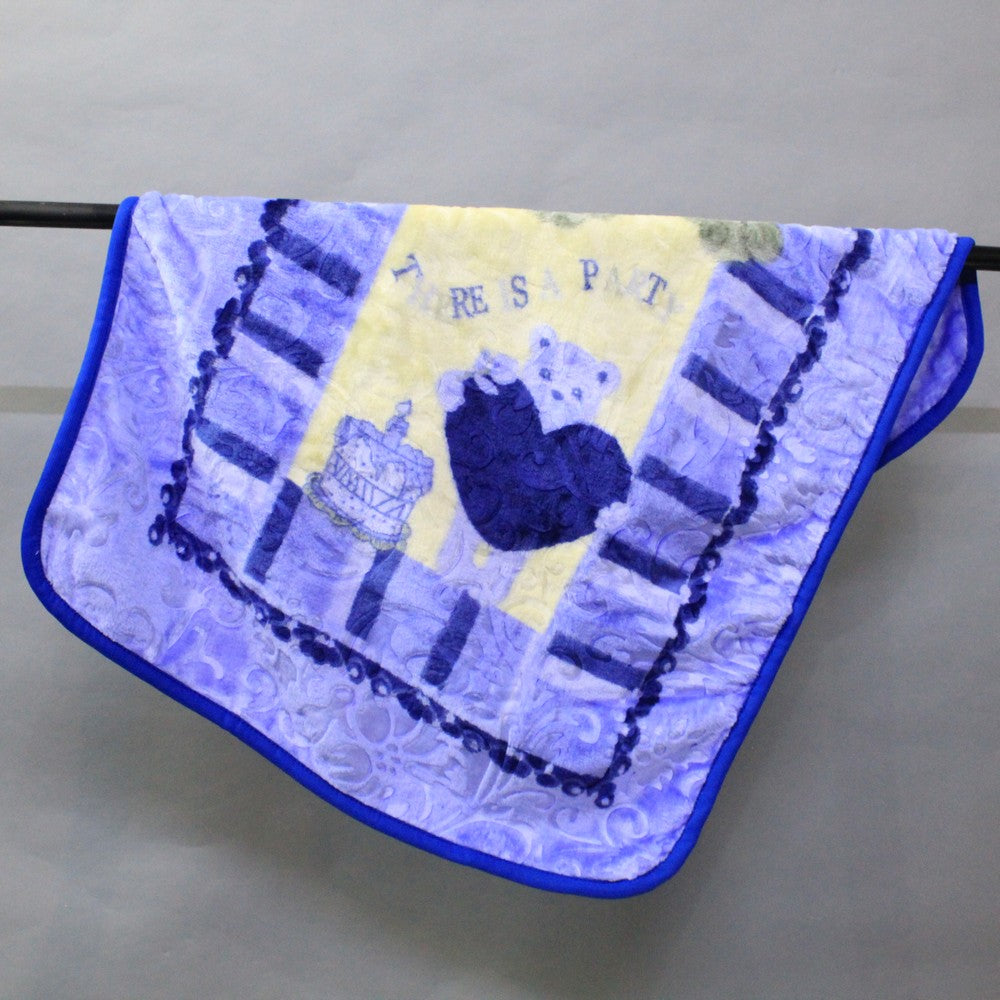 Super Soft Newborn Baby Embossed Blanket Infant Cot Blanket for 0-3 Years