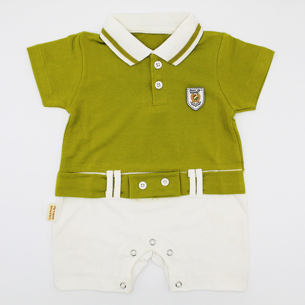 Baby Polo Style Fancy Romper Bodysuit for 0-12 months