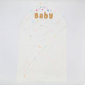 Imported Thailand Newborn Baby Embroidered Baby Wrapping Sheet with Hood for 0-3 Months