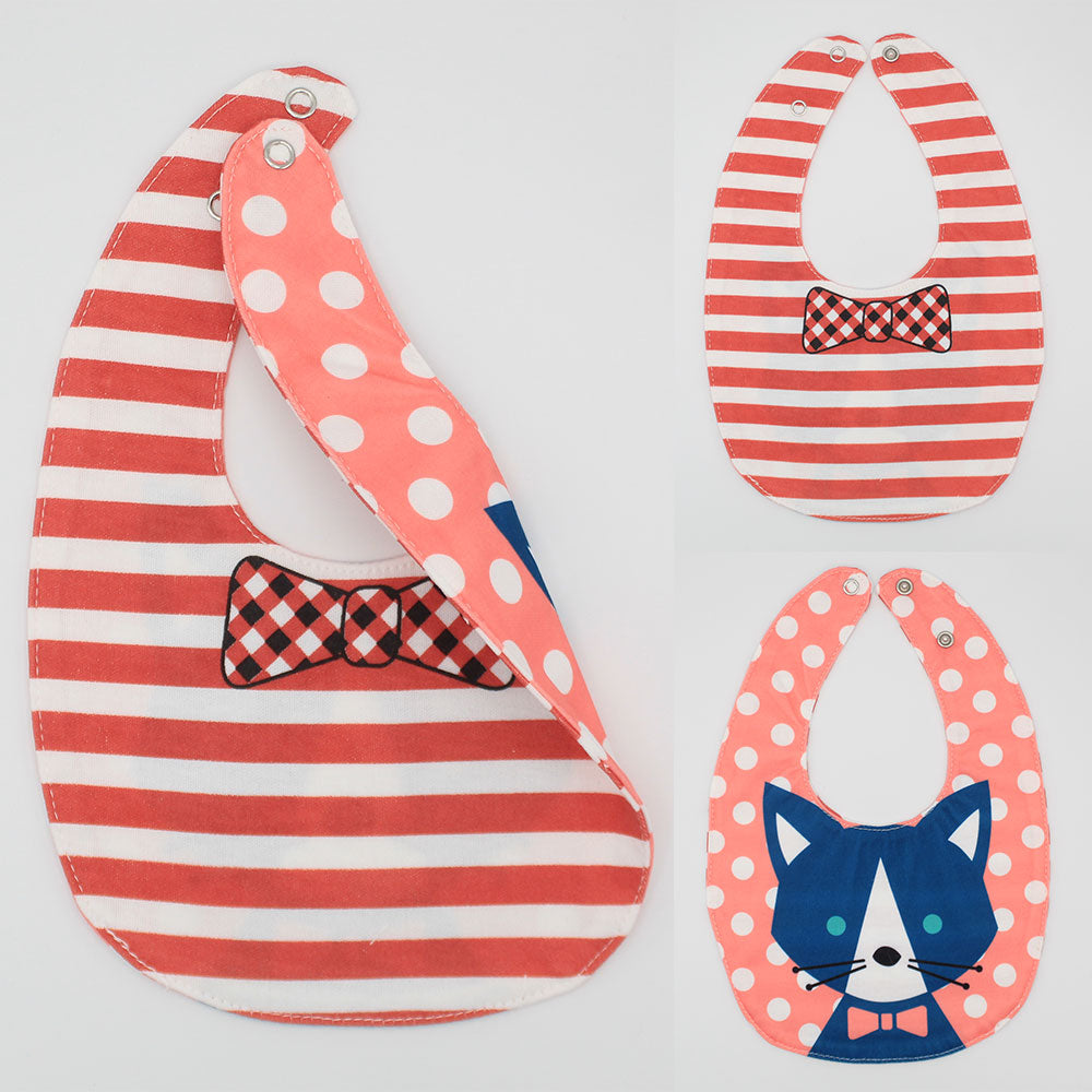 Imported 0-2 years Waterproof Both Sides Printed 2 in 1 - Three Layer Bib