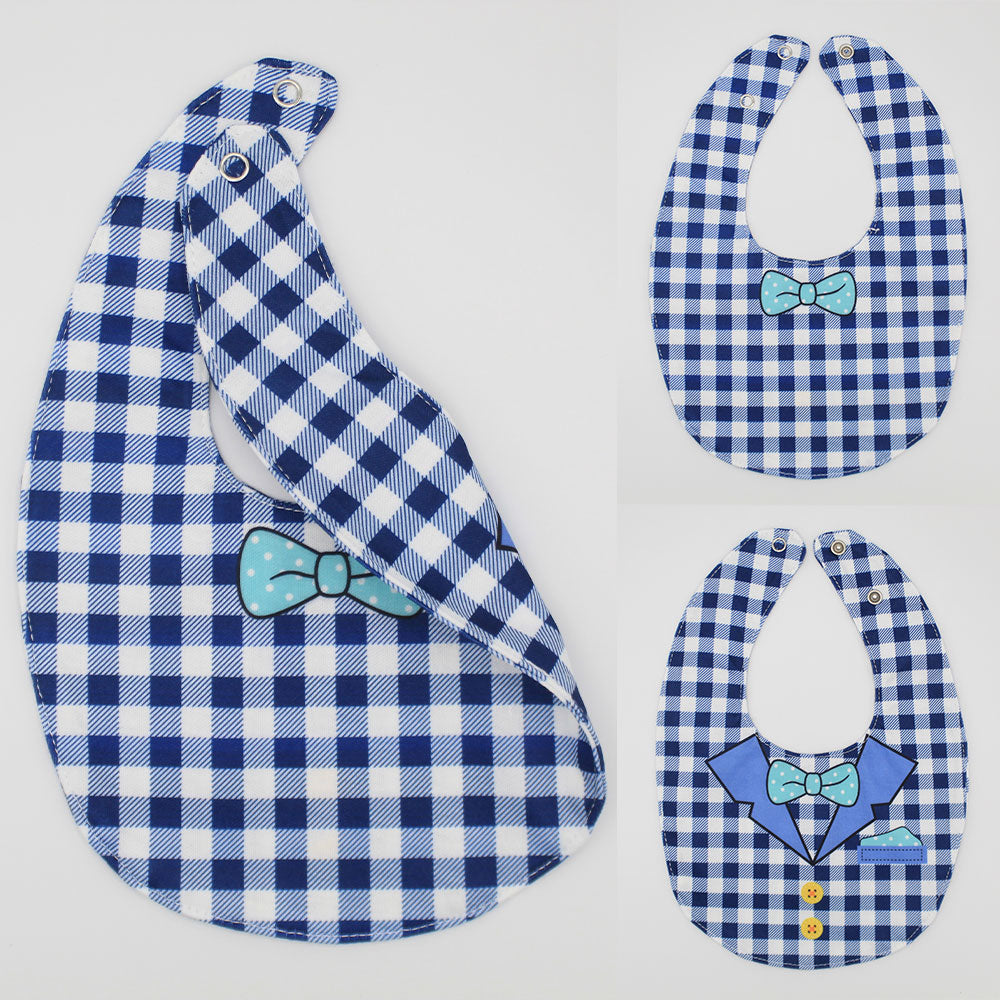Imported 0-2 years Waterproof Both Sides Printed 2 in 1 - Three Layer Bib