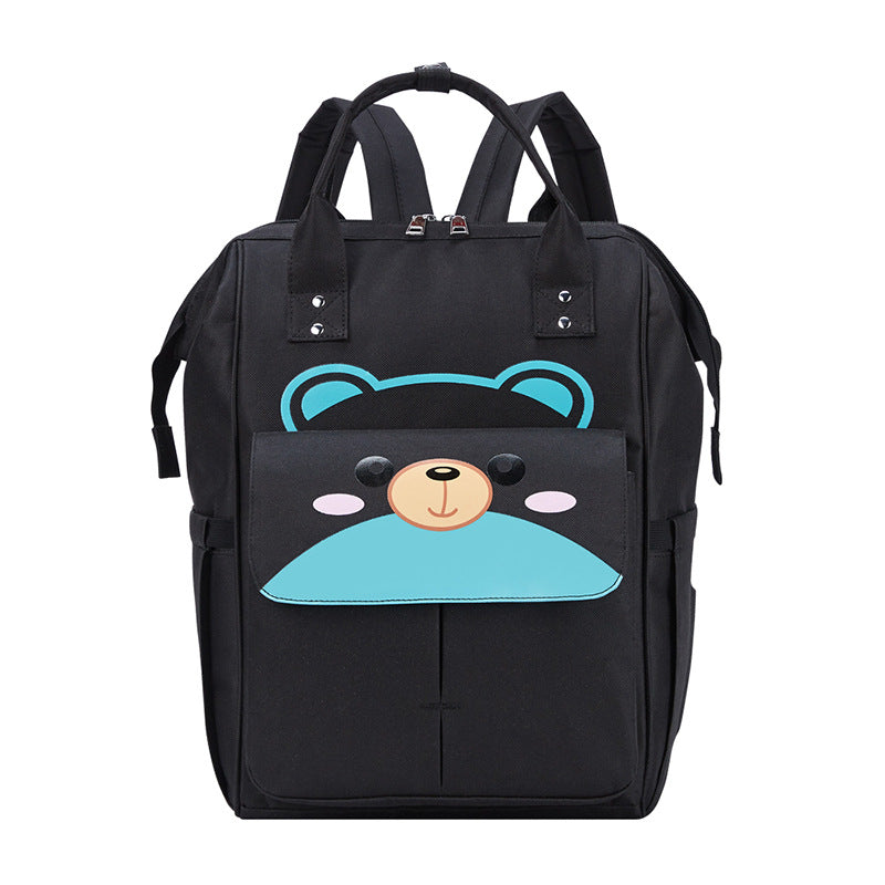 Imported Waterproof Baby Diaper Bag Bear Large Capacity Backpack