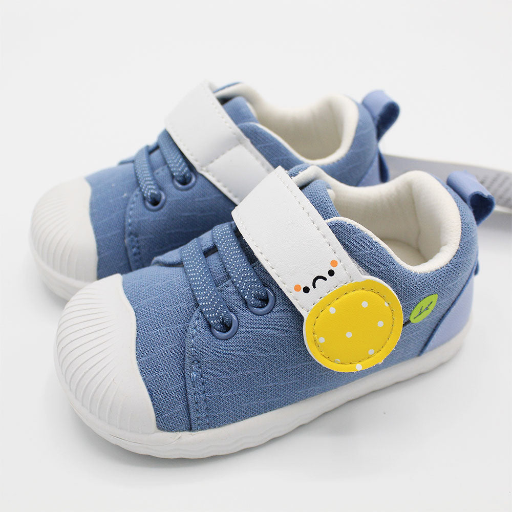 Imported Baby Kids Smiley Shoes with Velcro Fastening for Boys Girls 18 Months - 2.5 Years
