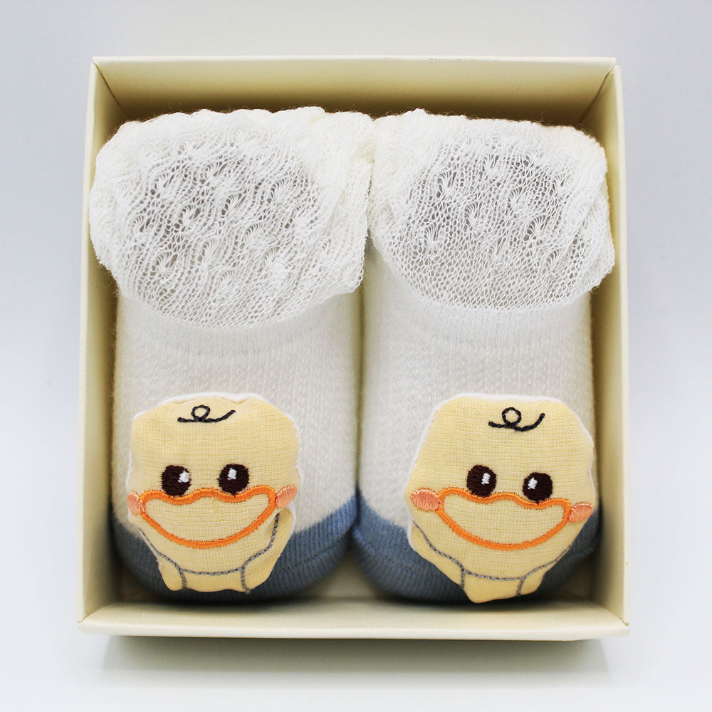Imported Newborn Baby Rattle Character Booties for 0-9 Months