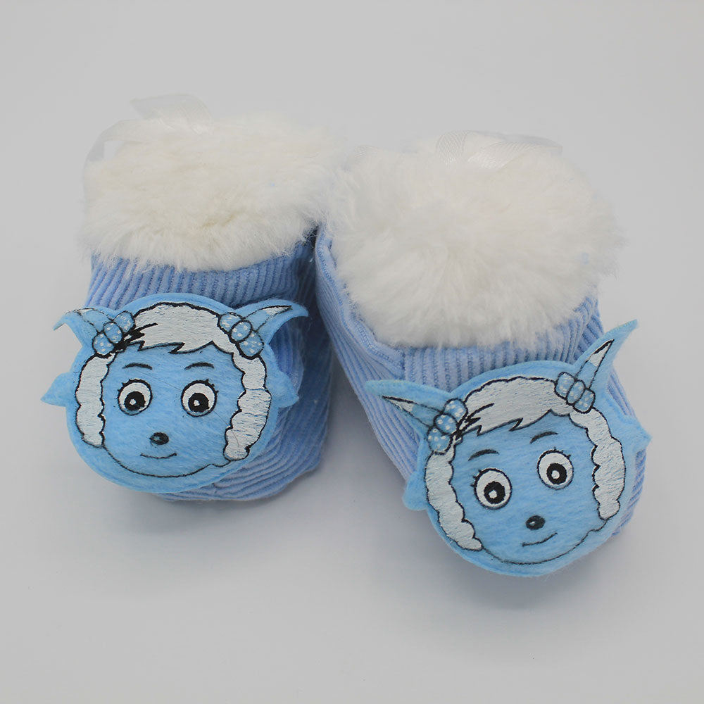 Baby Character Winter Booties With Lace