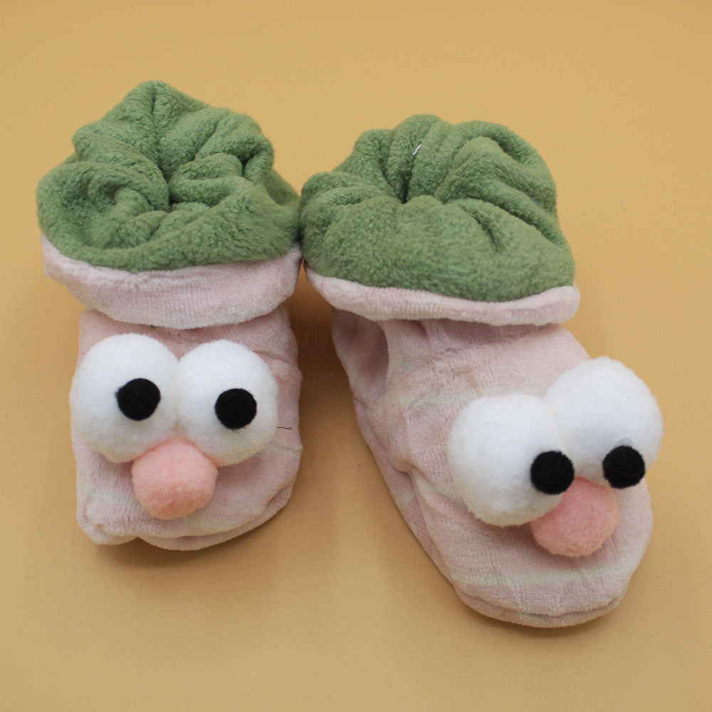 Baby Character Face Winter Booties for 0-12 Months