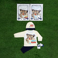 Newborn Baby Same as Turkey 3D Super Tiger Full Sleeves Dress for 0-3 Months In Box Packaging
