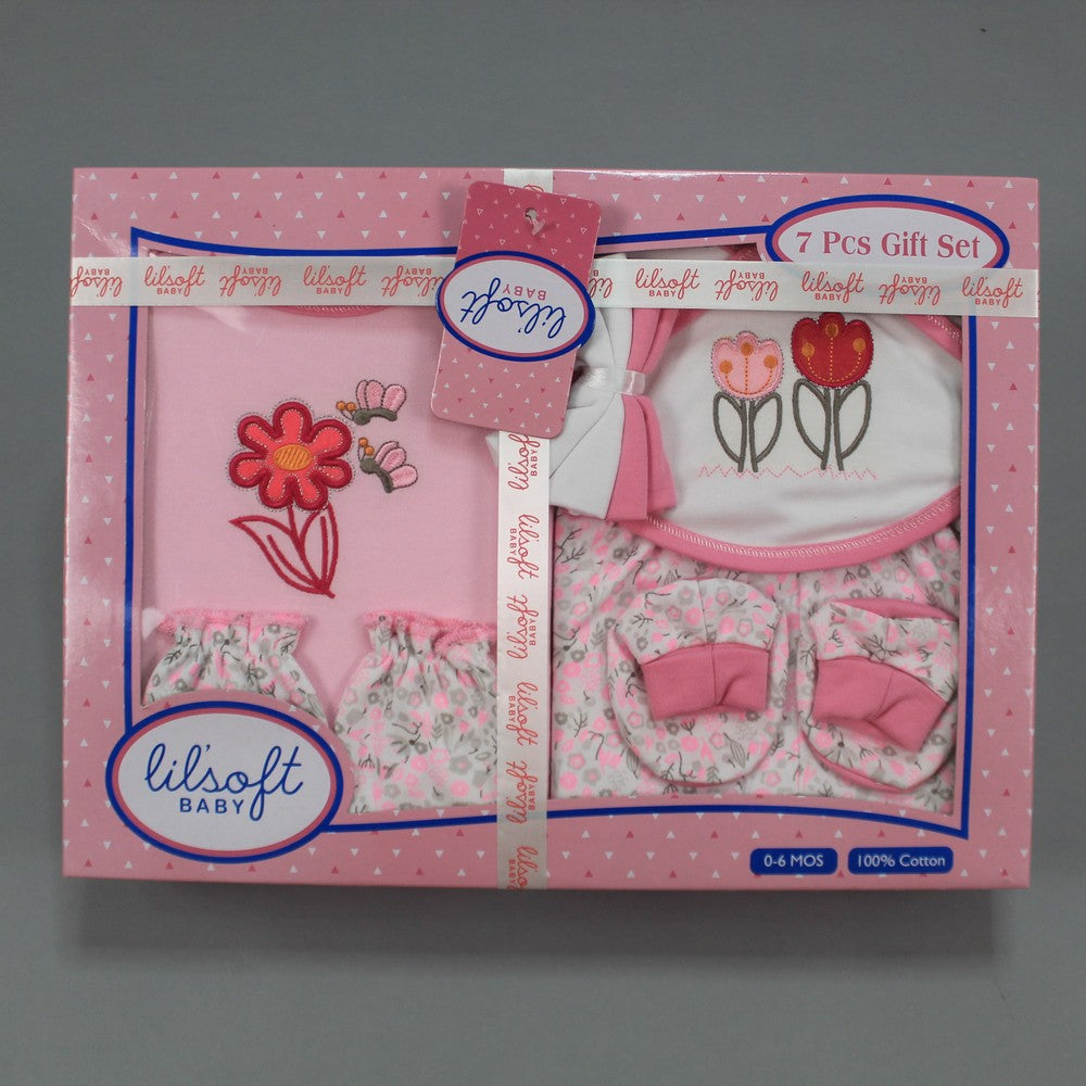 Newborn Lilsoft 7 Pcs Starter Gift Box Set For 0-6 Months