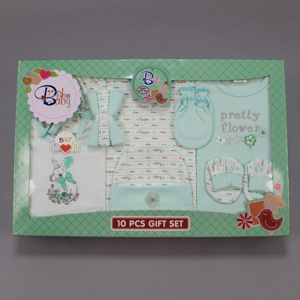 Bornbaby 10 Pcs Starter Gift Box Set for 0-6 Months