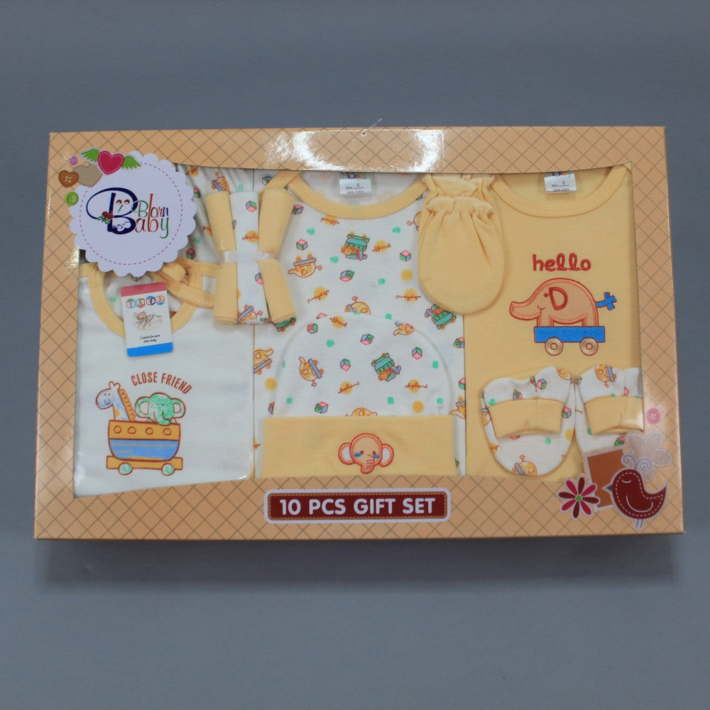 Bornbaby 10 Pcs Starter Gift Box Set for 0-6 Months