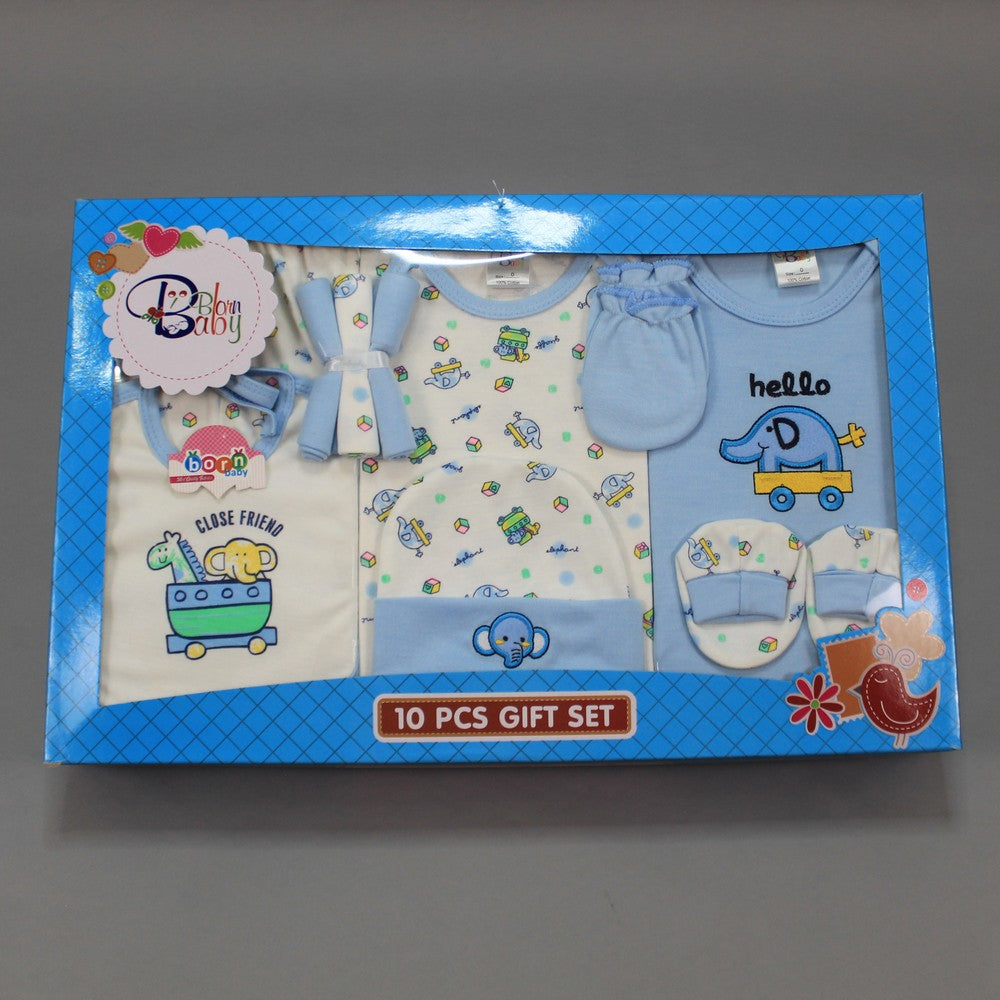 Bornbaby 10 Pcs Starter Gift Box Set for 0-6 Months