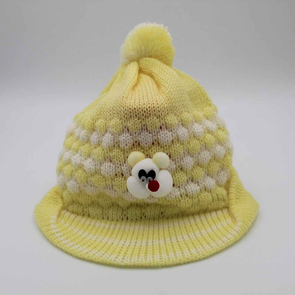 Character Face Hat Style Cap for 0-18 Months