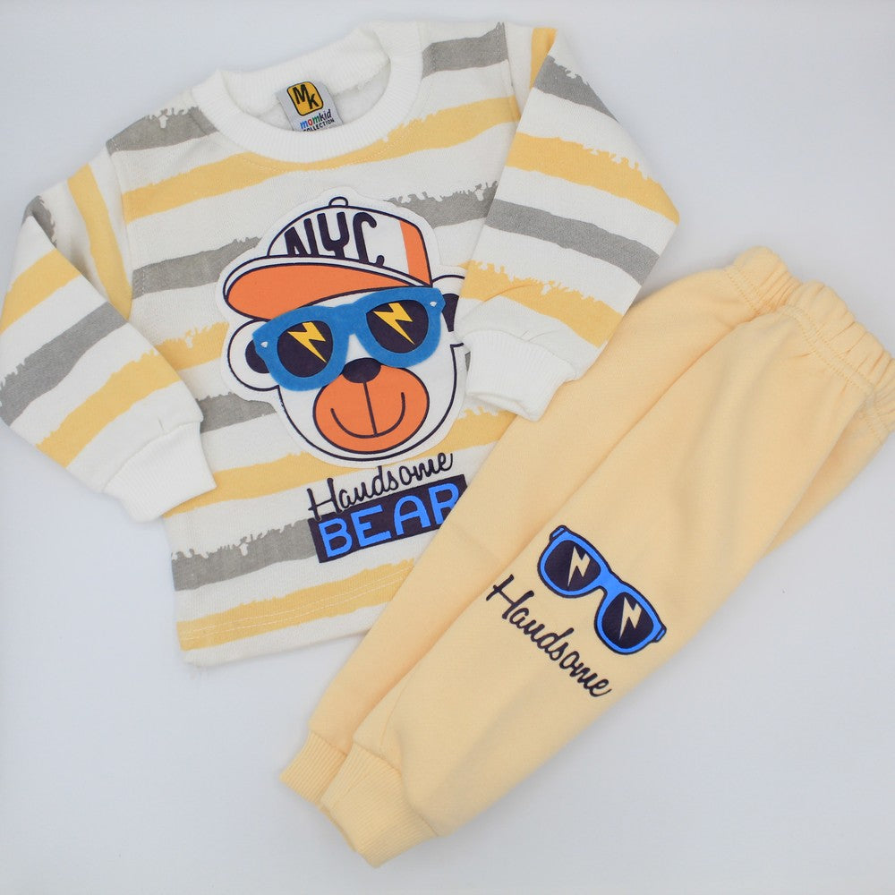 Winter NYC Handsome Bear Suit Set for 3-9 Months