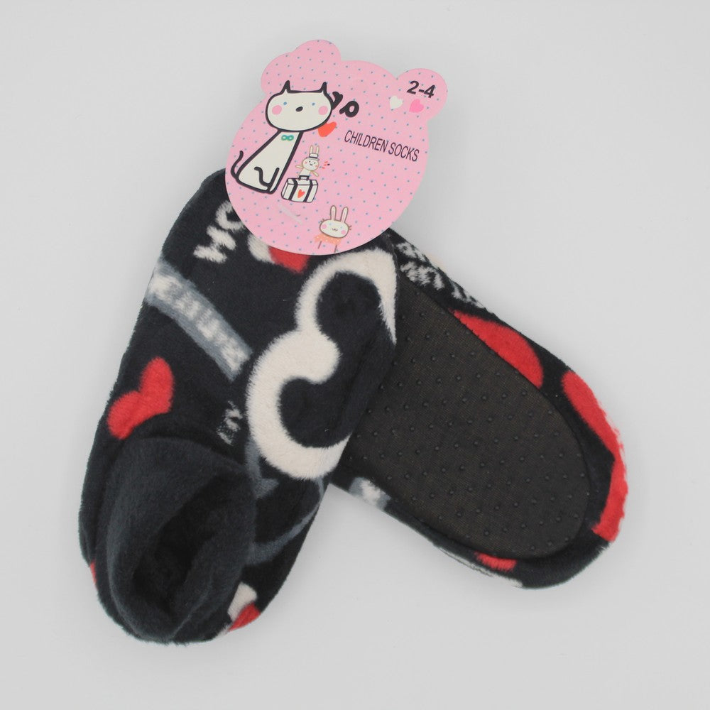 Imported Winter Warm Fuzzy Slipper Loafer Socks for 2-4 Years