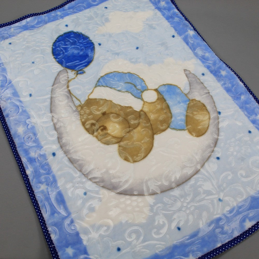 Super Soft Baby Embossed Blanket for 0-3 Years KCB-Blue Bear