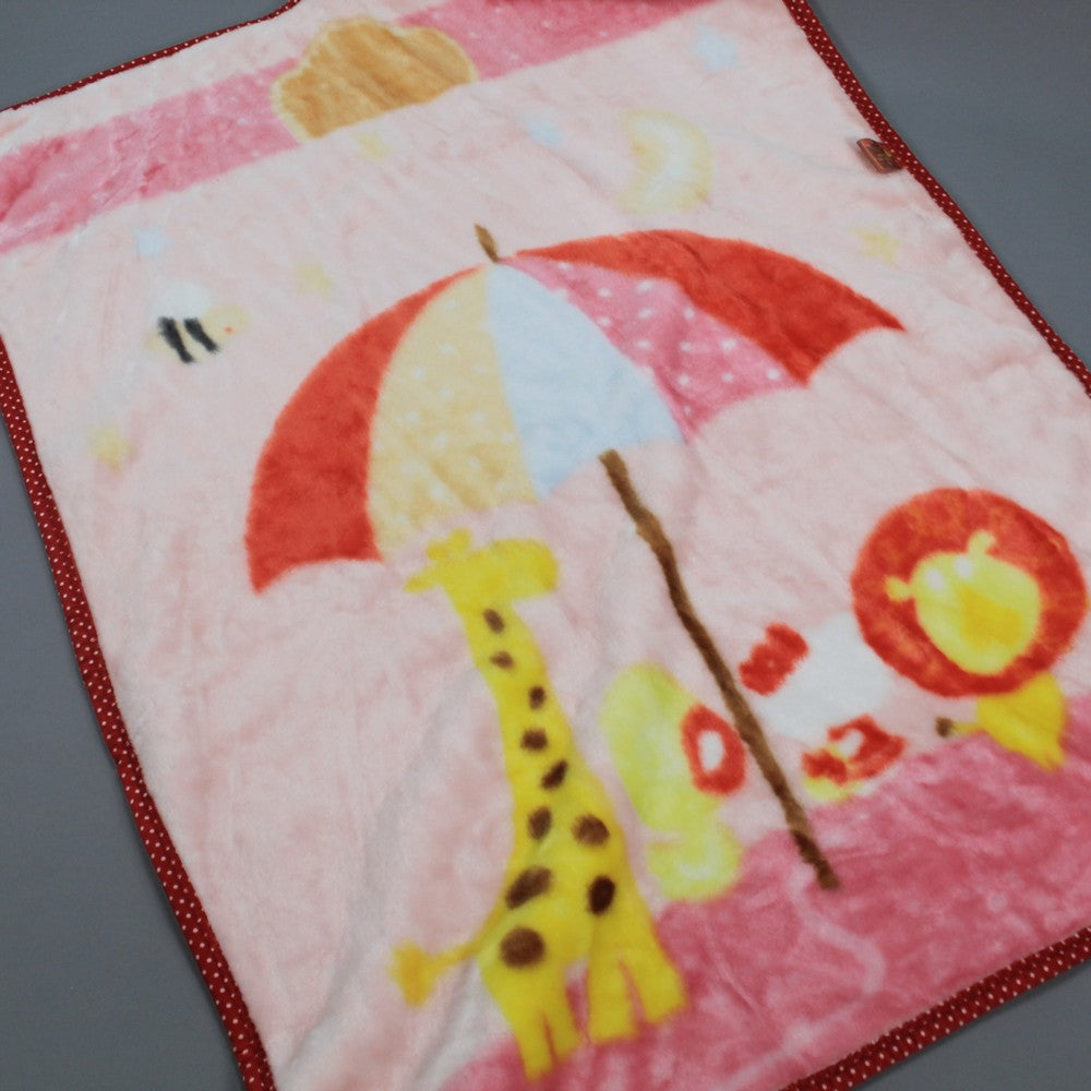 Super Soft Baby Embossed Blanket for 0-3 Years KCB-Pink Umbrella