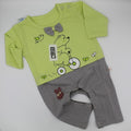 Baby Girl Nice Bow Cycle Long Sleeves Romper Jumpsuit Overall for 0-12 Months