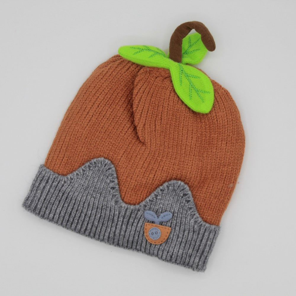 Imported 1Pc Baby Winter Cap Woolen Warm Fruit Style for 0-24 Months