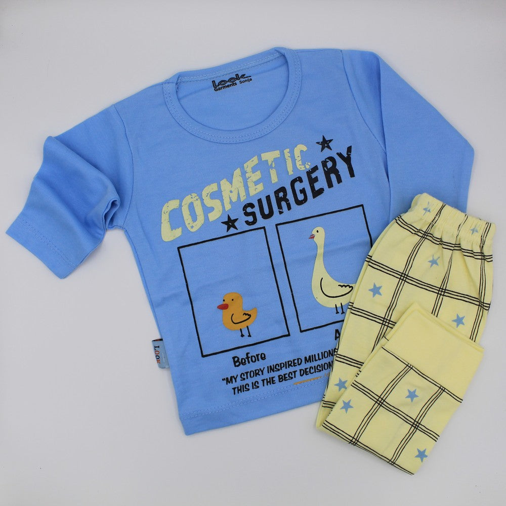Chick Duck Printed Long Sleeve Shirt and Pant For 3-9 Months
