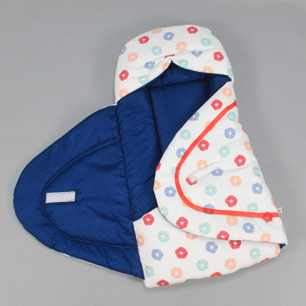 Premium Newborn Baby Fancy Bow Double Patt Swaddle Style Carry Nest