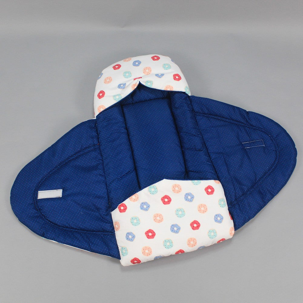 Premium Newborn Baby Fancy Bow Double Patt Swaddle Style Carry Nest