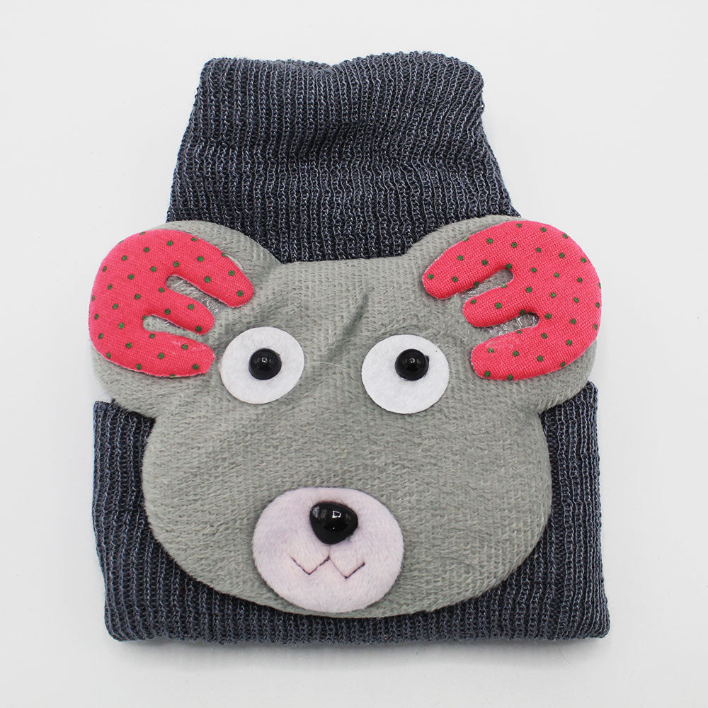 Imported Korean Warm Woolen Bear Cap for 0-12 Months