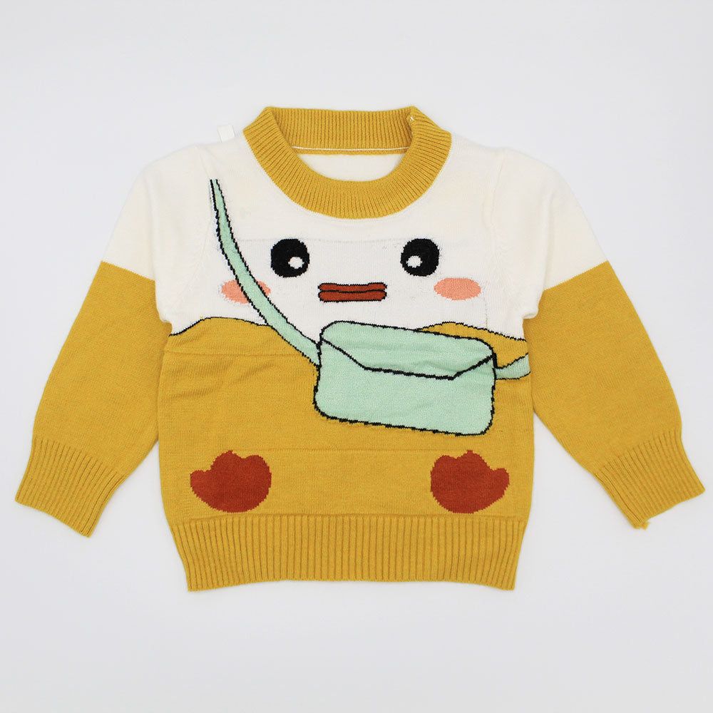 Imported Baby Kids Winter Cute Chicken Rabbit Wool Warm Sweaters Long Sleeve Pullover for 3 -24 Months