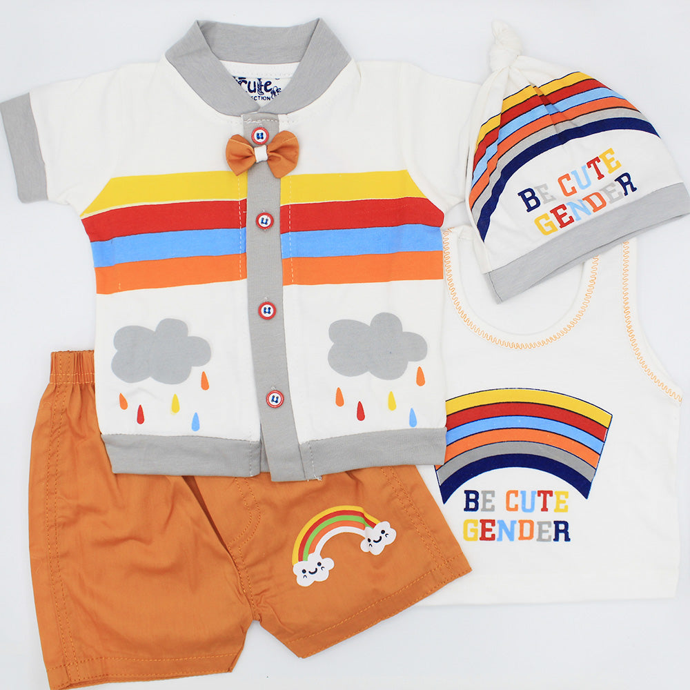 Baby Be Cute 4 Pcs Dress for 0-3 months