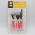 Imported Kids 3 Pcs Stainless Steel Spoon Cutlery Set