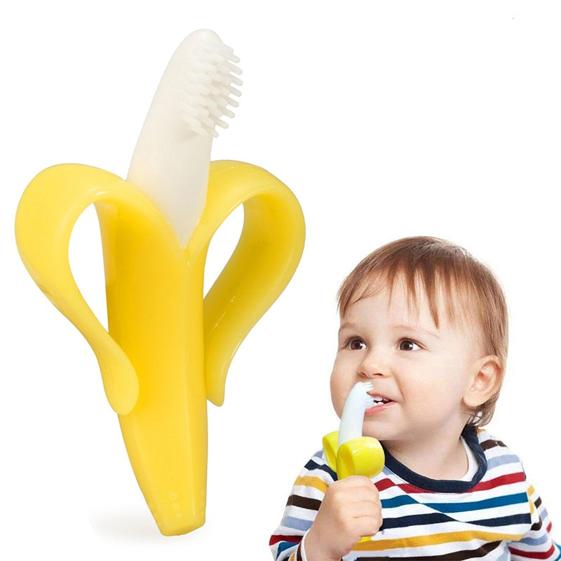 Banana Teether Training Toothbrush