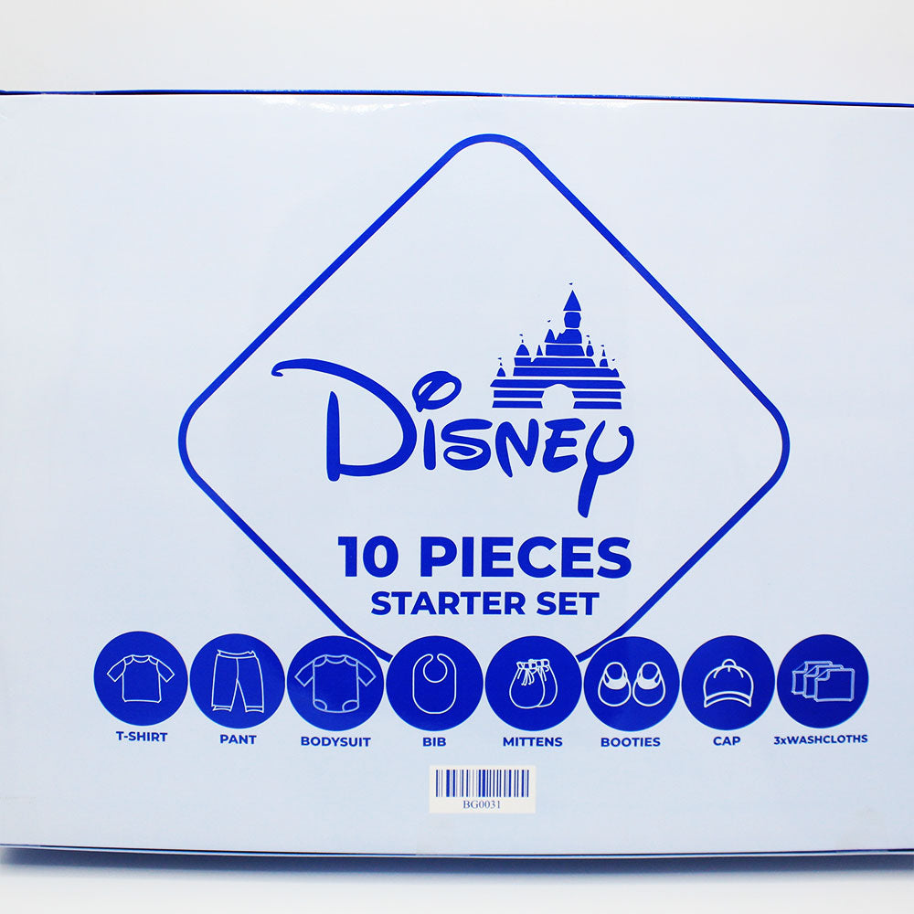 Newborn Baby Gift Box 10 Pcs Two Colored Embroidered Bunny Soft Cotton Summer Starter Set for 0-6 Months