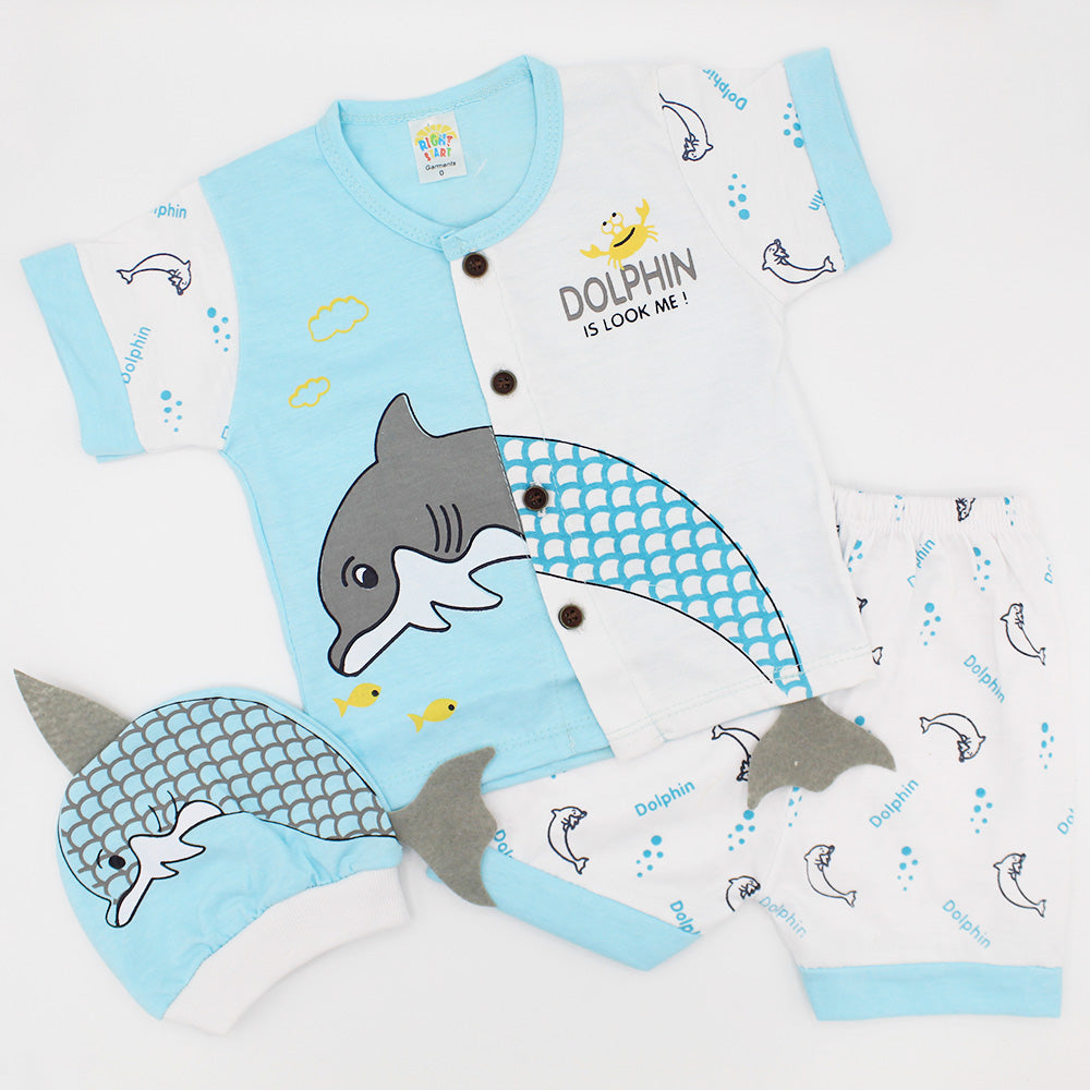 Newborn Baby Cute Dolphin Dress for 0-3 months